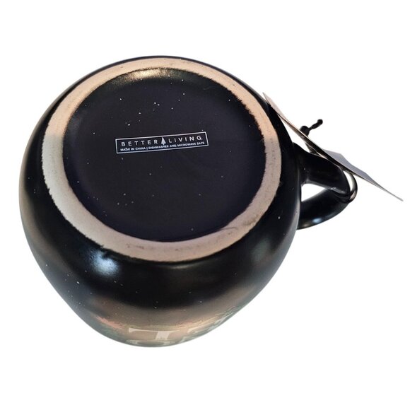 Better Living Noel Mug Christmas Themed Black Speckled Be Merry NEW See Descript - Picture 4 of 8